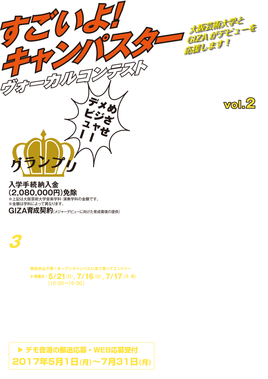 めざせメジャーデビュー　すごいよ！キャンパスター／オーディション